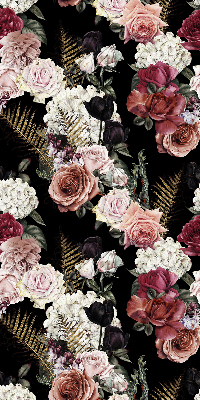 Rolgordijn voor het raam Boeket rozen