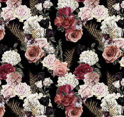 Rolgordijn voor het raam Boeket rozen