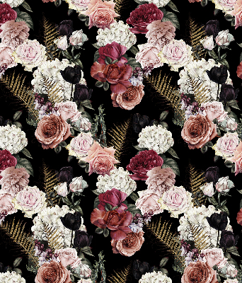 Rolgordijn voor het raam Boeket rozen