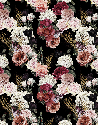 Rolgordijn voor het raam Boeket rozen