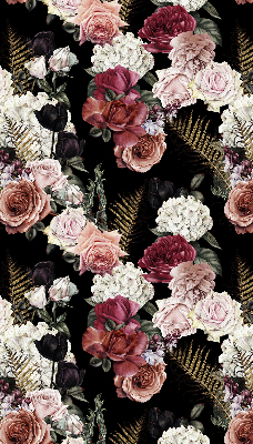 Rolgordijn voor het raam Boeket rozen