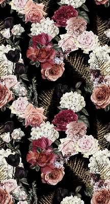 Rolgordijn voor het raam Boeket rozen