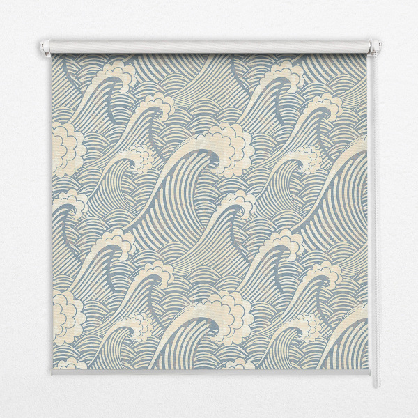 Rolgordijn voor het raam Watergolven