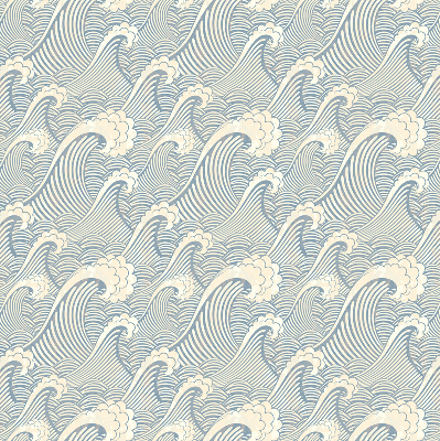 Rolgordijn voor het raam Watergolven