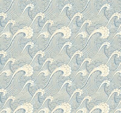 Rolgordijn voor het raam Watergolven