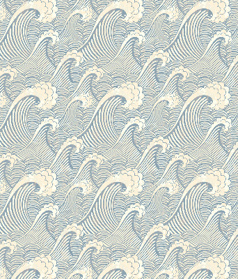 Rolgordijn voor het raam Watergolven