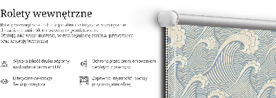 Rolgordijn voor het raam Watergolven