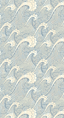 Rolgordijn voor het raam Watergolven