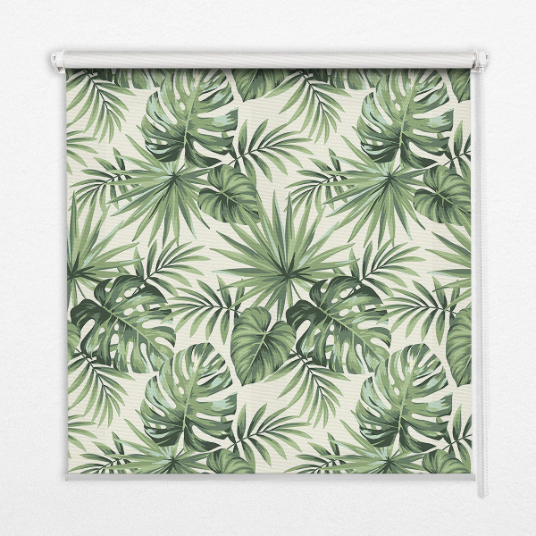Rolgordijn voor het raam Verschillende bladeren