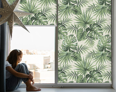 Rolgordijn voor het raam Verschillende bladeren