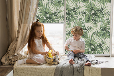 Rolgordijn voor het raam Verschillende bladeren