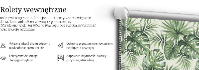 Rolgordijn voor het raam Verschillende bladeren