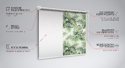 Rolgordijn voor het raam Verschillende bladeren