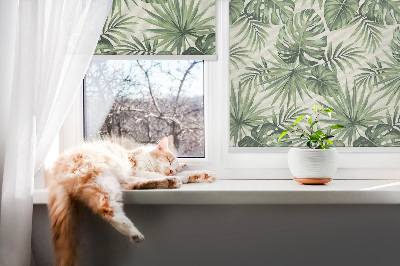 Rolgordijn voor het raam Verschillende bladeren