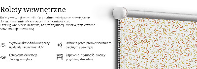 Rolgordijn voor het raam Vallende bladeren