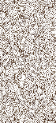 Rolgordijn verduisterend Getekende palmbladeren