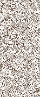 Rolgordijn verduisterend Getekende palmbladeren