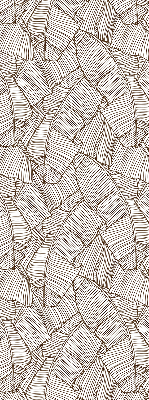 Rolgordijn verduisterend Getekende palmbladeren