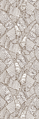 Rolgordijn verduisterend Getekende palmbladeren