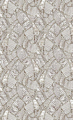 Rolgordijn verduisterend Getekende palmbladeren