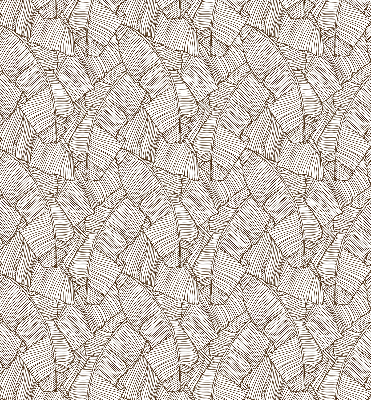 Rolgordijn verduisterend Getekende palmbladeren