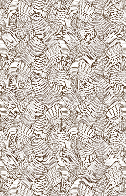 Rolgordijn verduisterend Getekende palmbladeren