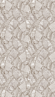 Rolgordijn verduisterend Getekende palmbladeren