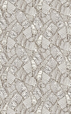 Rolgordijn verduisterend Getekende palmbladeren