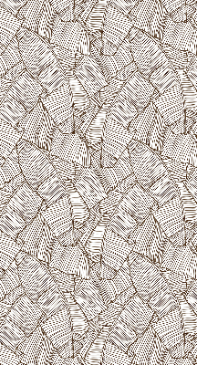 Rolgordijn verduisterend Getekende palmbladeren