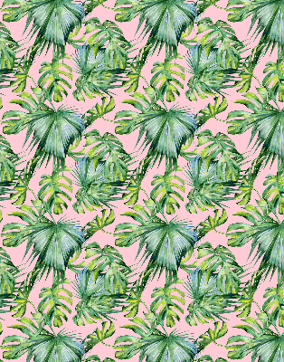 Rolgordijn voor het raam Tropische bladvariëteiten