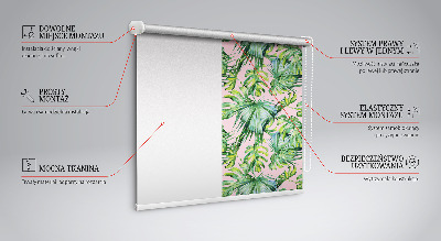 Rolgordijn voor het raam Tropische bladvariëteiten