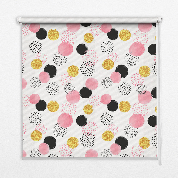 Rolgordijn verduisterend Verschillende cirkels