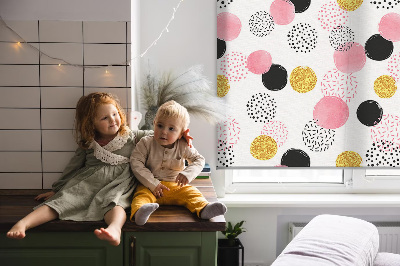 Rolgordijn verduisterend Verschillende cirkels