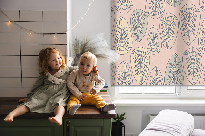 Rolgordijn voor het raam Kleurrijke bladeren