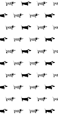 Rolgordijn verduisterend Getekende honden