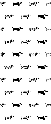 Rolgordijn verduisterend Getekende honden