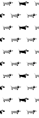 Rolgordijn verduisterend Getekende honden