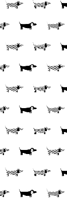 Rolgordijn verduisterend Getekende honden