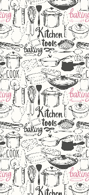 Rolgordijn voor het raam Keukengerei