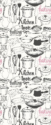 Rolgordijn voor het raam Keukengerei