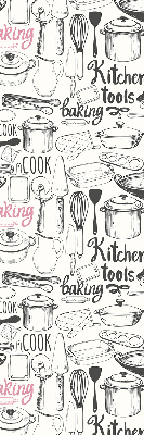 Rolgordijn voor het raam Keukengerei