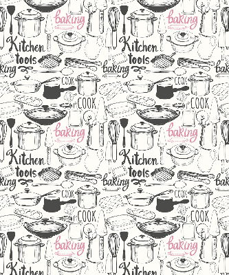 Rolgordijn voor het raam Keukengerei