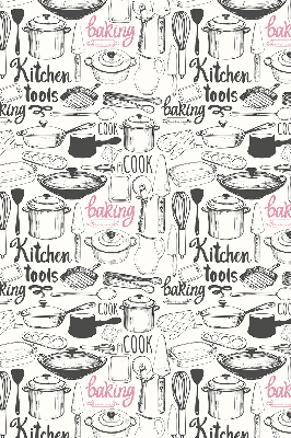 Rolgordijn voor het raam Keukengerei