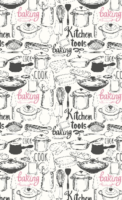 Rolgordijn voor het raam Keukengerei