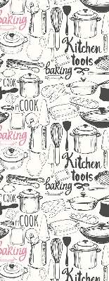 Rolgordijn voor het raam Keukengerei