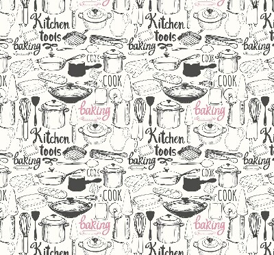 Rolgordijn voor het raam Keukengerei