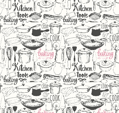 Rolgordijn voor het raam Keukengerei