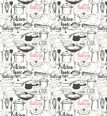 Rolgordijn voor het raam Keukengerei