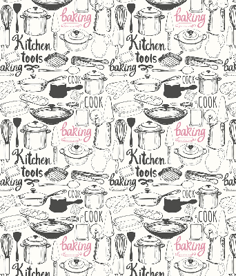 Rolgordijn voor het raam Keukengerei