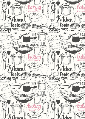 Rolgordijn voor het raam Keukengerei